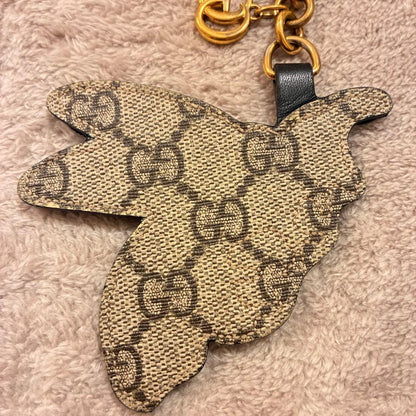 Gucci GG Bee Embroidered Keychain Bag Charm Key Holder