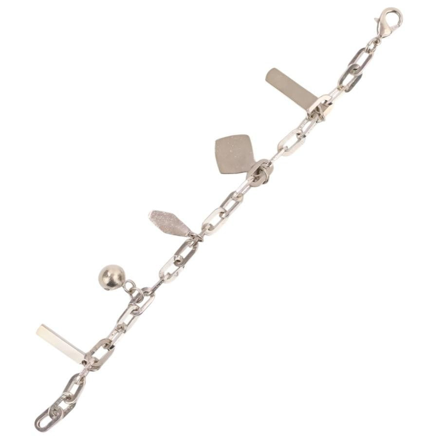Excellent Tiffany & Co Sterling Silver 925 1837 5 Charm Oval Chain Link Bracelet