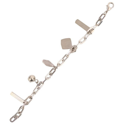 Excellent Tiffany & Co Sterling Silver 925 1837 5 Charm Oval Chain Link Bracelet