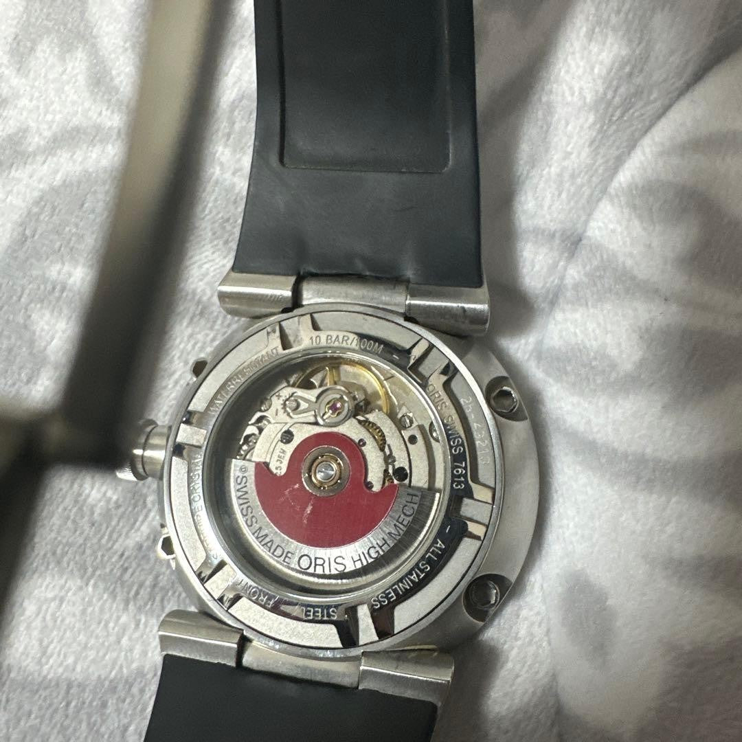 ORIS Williams F1 Team 7613 Automatic Day Date Watch Men Skeleton Back