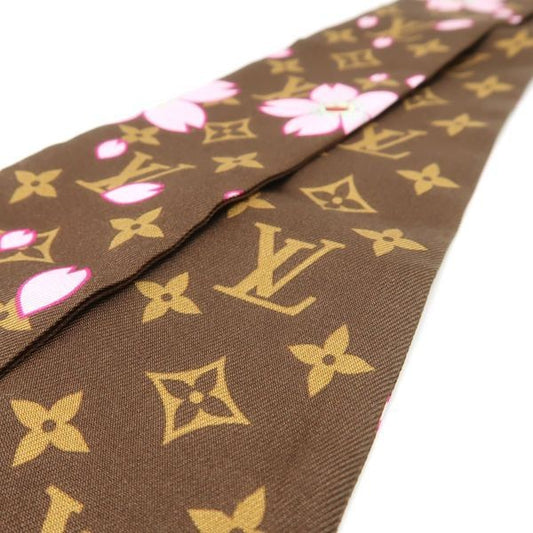 Louis Vuitton x Takashi Murakami Bandeau BB Cherry Blossom Silk M96084 Brown
