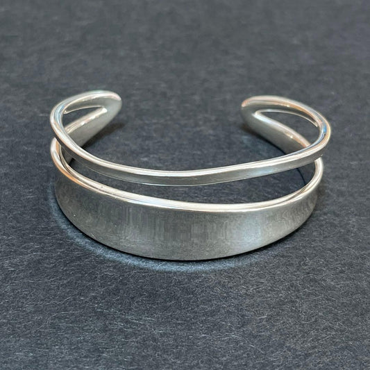 Georg Jensen Marcy # 618A Sterling Silver 925 Bangle Bracelet Size S Used