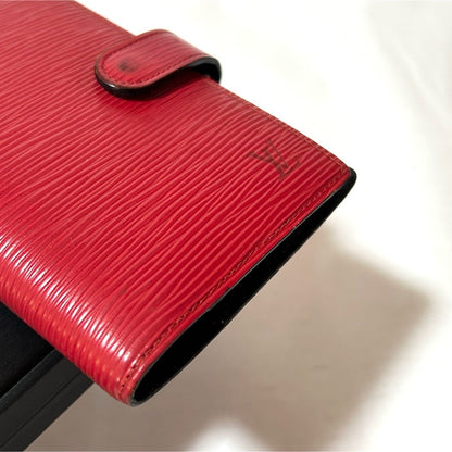 Louis Vuitton Epi Agenda R20047 Notebook Cover Red Leather PM 6-Ring Binder