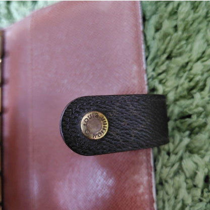 Louis Vuitton Monogram System Agenda Cover 6 Ring Notebook Canvas Snap Button
