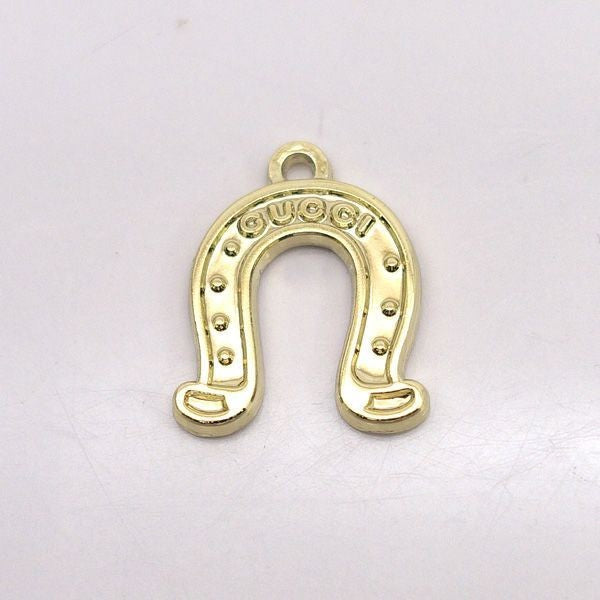 Gucci Horseshoe Gold Tone Pendant Top Charm Used