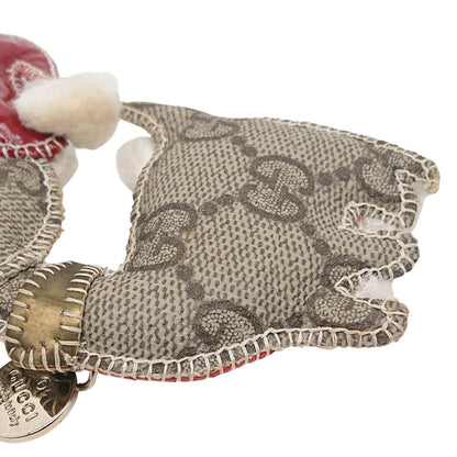 Gucci Authentic Guccissima Christmas Version Chihuahua Charm Key Ring Used Santa