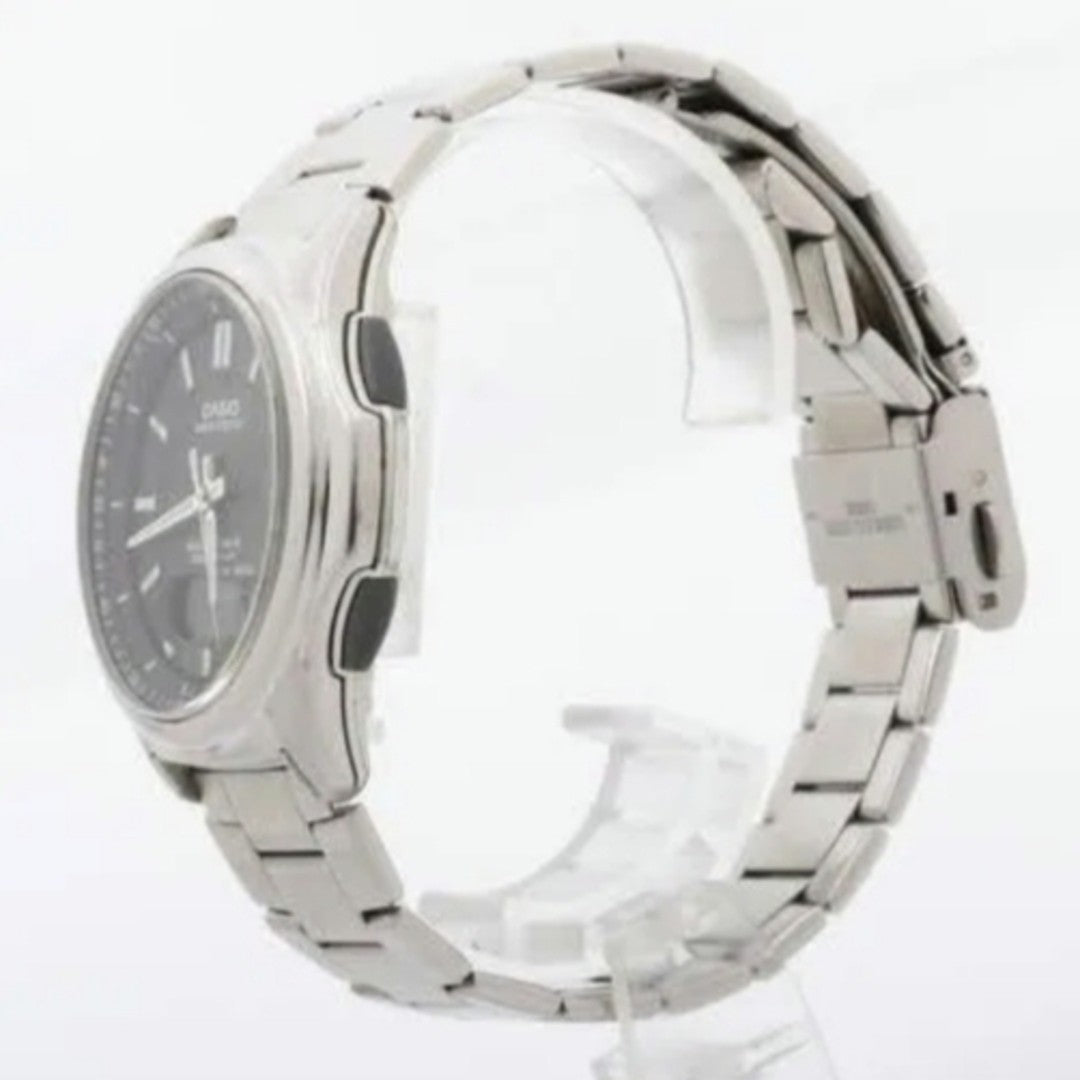 CASIO Wave Ceptor WVA-M630D-1AJF Solar Radio Watch Black Dial 42mm Steel Band