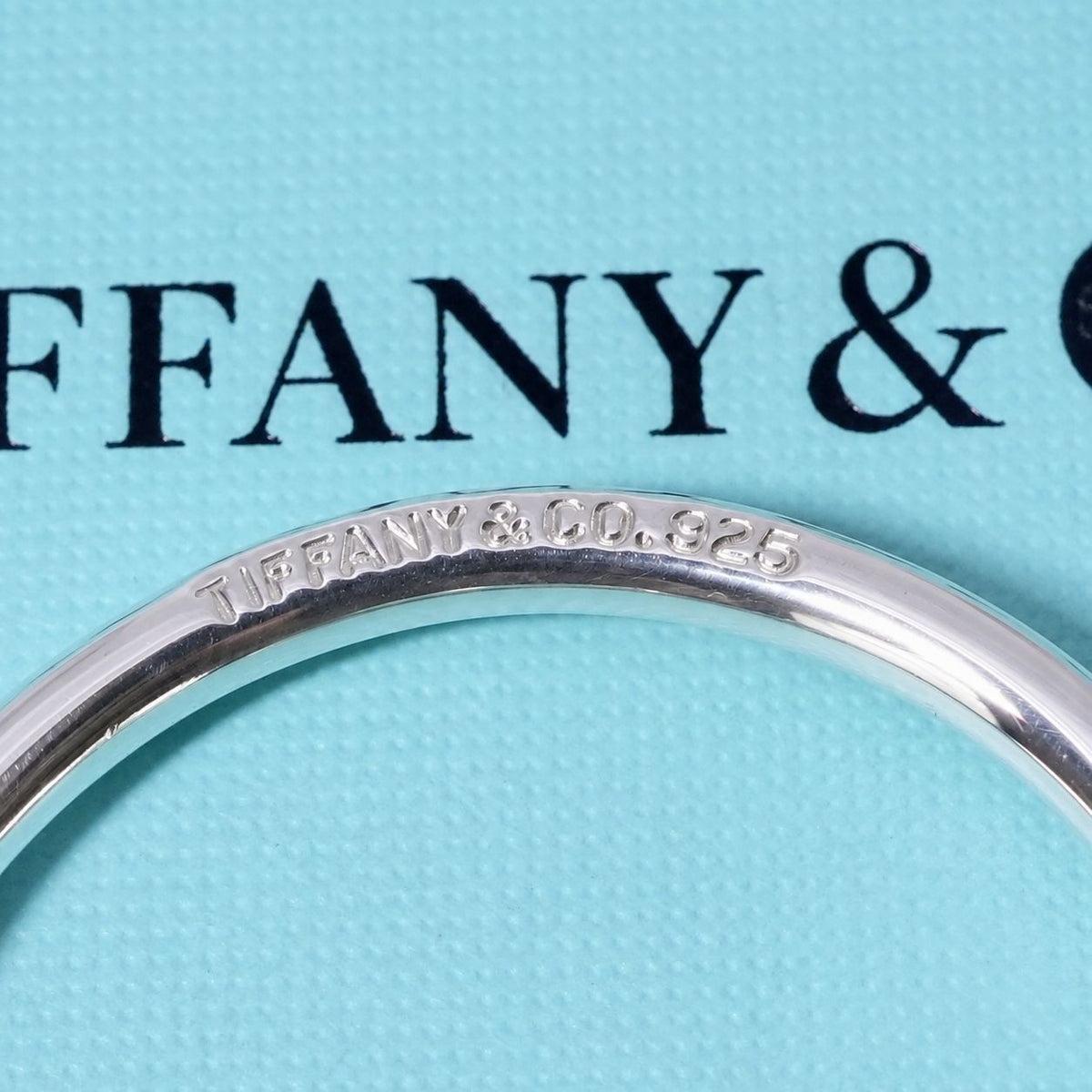 Excellent Tiffany & Co Sterling Silver 925 Golf Ball Club Motif Keyring Keychain