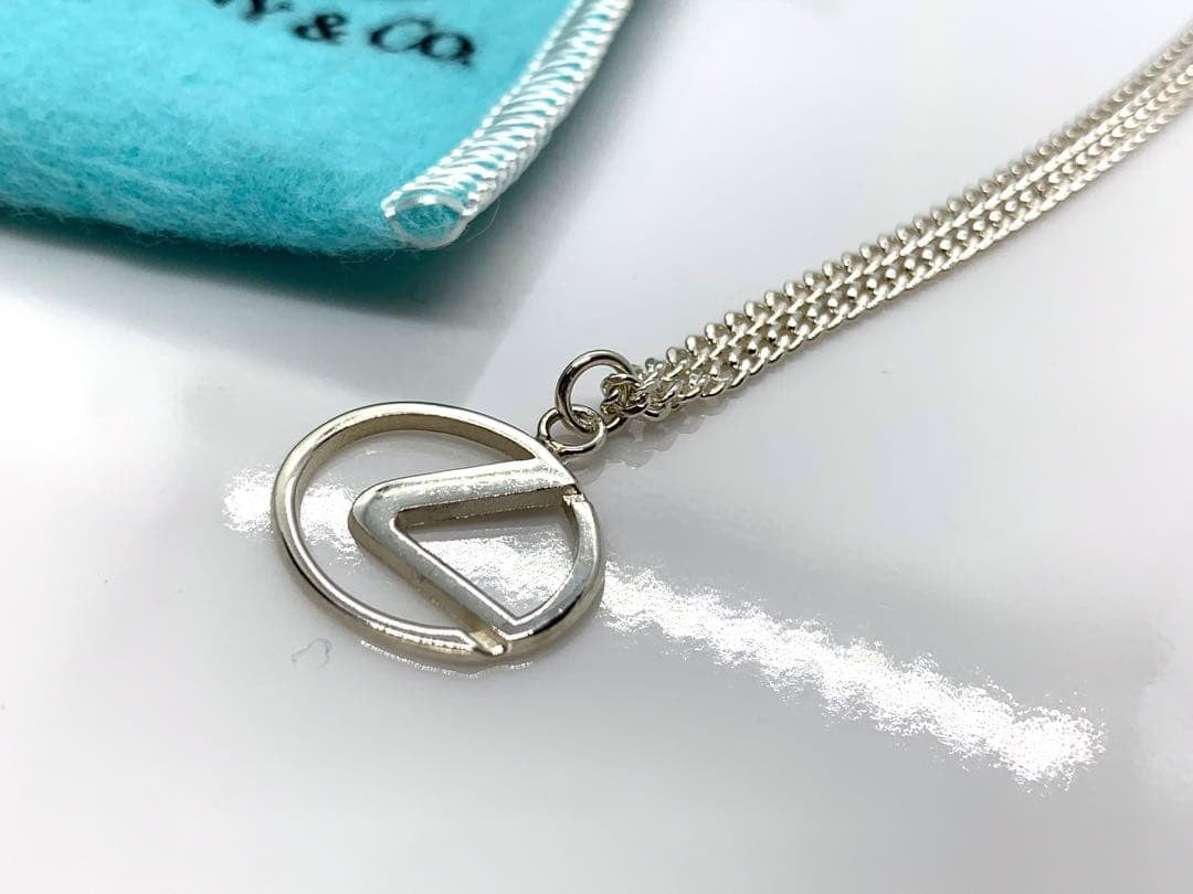 Tiffany & Co x Lexus Collaboration Emblem Silver 925 Necklace Top Charm Rare