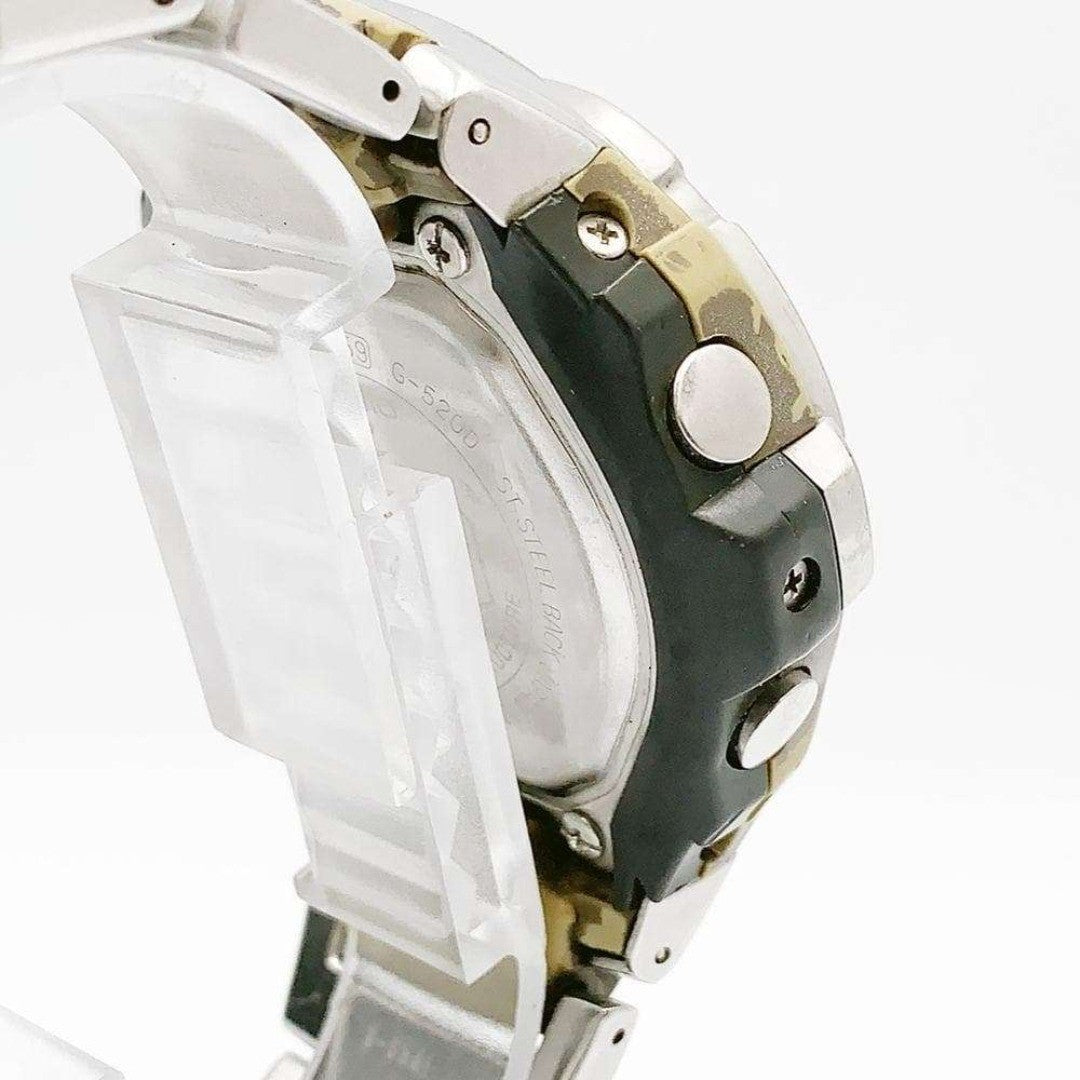 CASIO G-SHOCK G-520D-3AVDR Y2K World Time Mens Watch Silver Stainless Steel