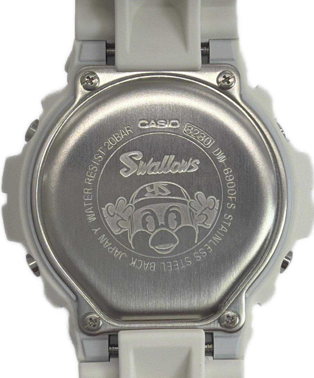 CASIO G-SHOCK DW-6900FS Tokyo Yakult Swallows Tsubakuro Digital Watch White