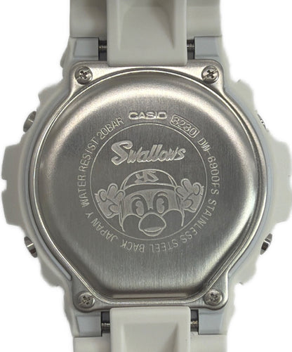 CASIO G-SHOCK DW-6900FS Tokyo Yakult Swallows Tsubakuro Digital Watch White