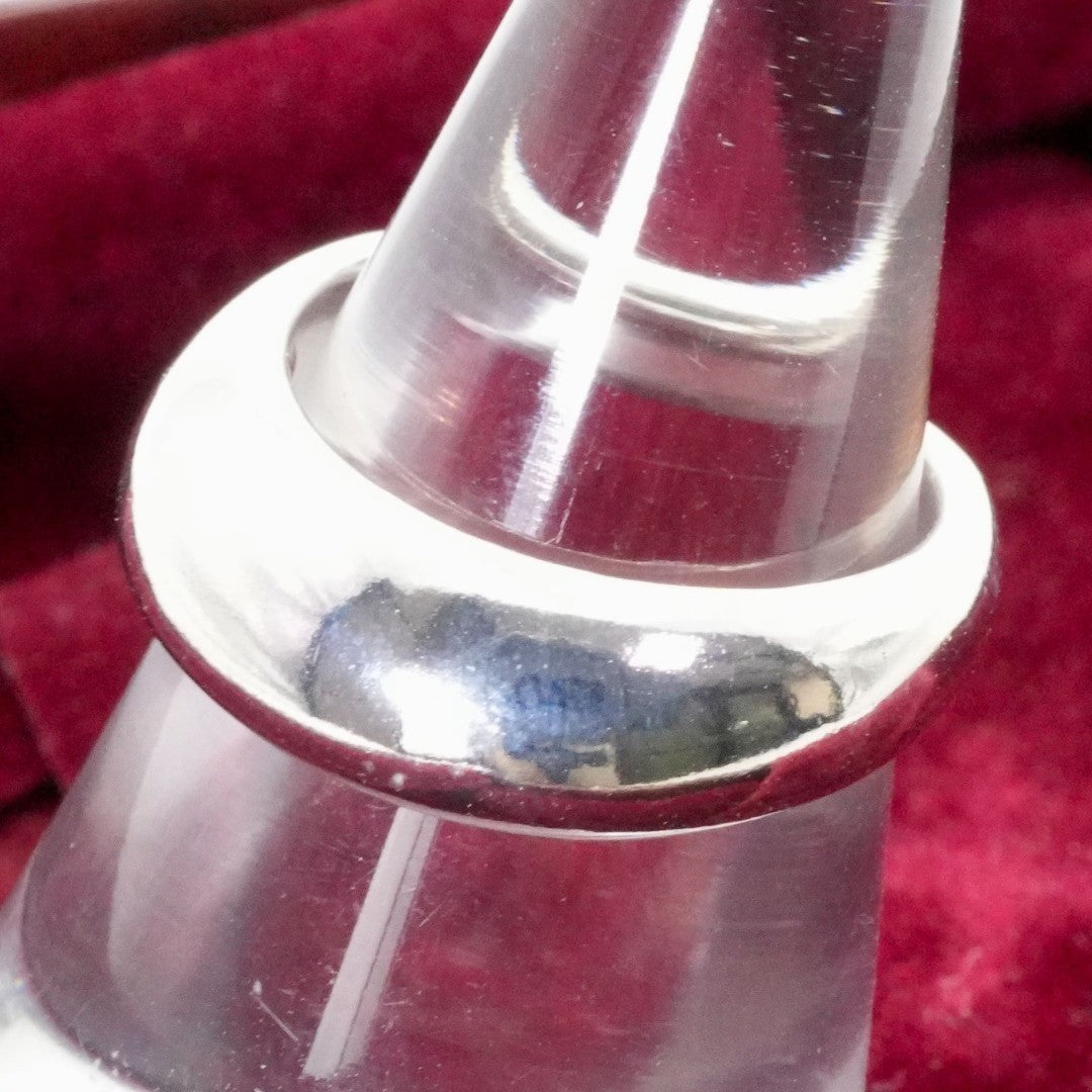 Georg Jensen # 501A Silver Curve Ring Regitze Overgaard Used Size 45 US 3.25