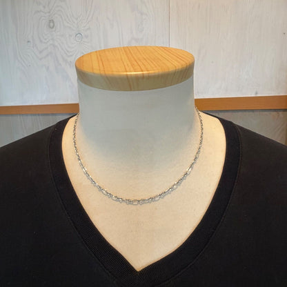 Georg Jensen Sterling Silver 925 Figaro Chain Necklace L 45.5cm 18in Excellent