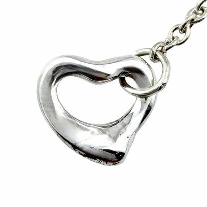 Near Mint Tiffany & Co Diamond By The Yard Open Heart Earrings Elsa Peretti
