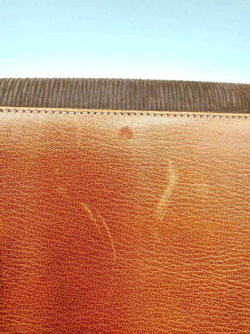 Excellent LOEWE Velázquez Brown Leather Wock Flap Long Wallet Authentic