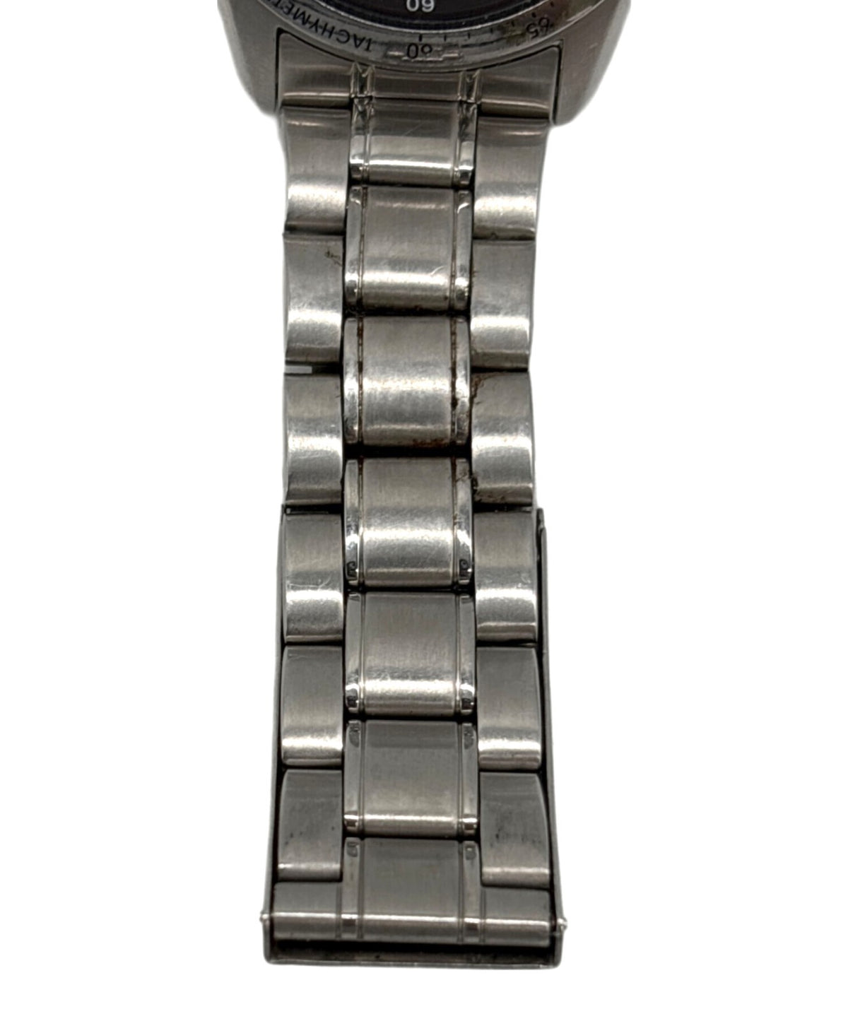 SEIKO Chronograph 7T92-0DW0 Mens Quartz Watch Black Dial Stainless Steel 38mm
