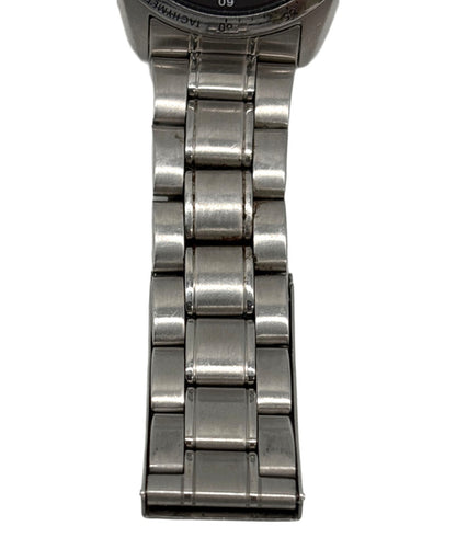SEIKO Chronograph 7T92-0DW0 Mens Quartz Watch Black Dial Stainless Steel 38mm