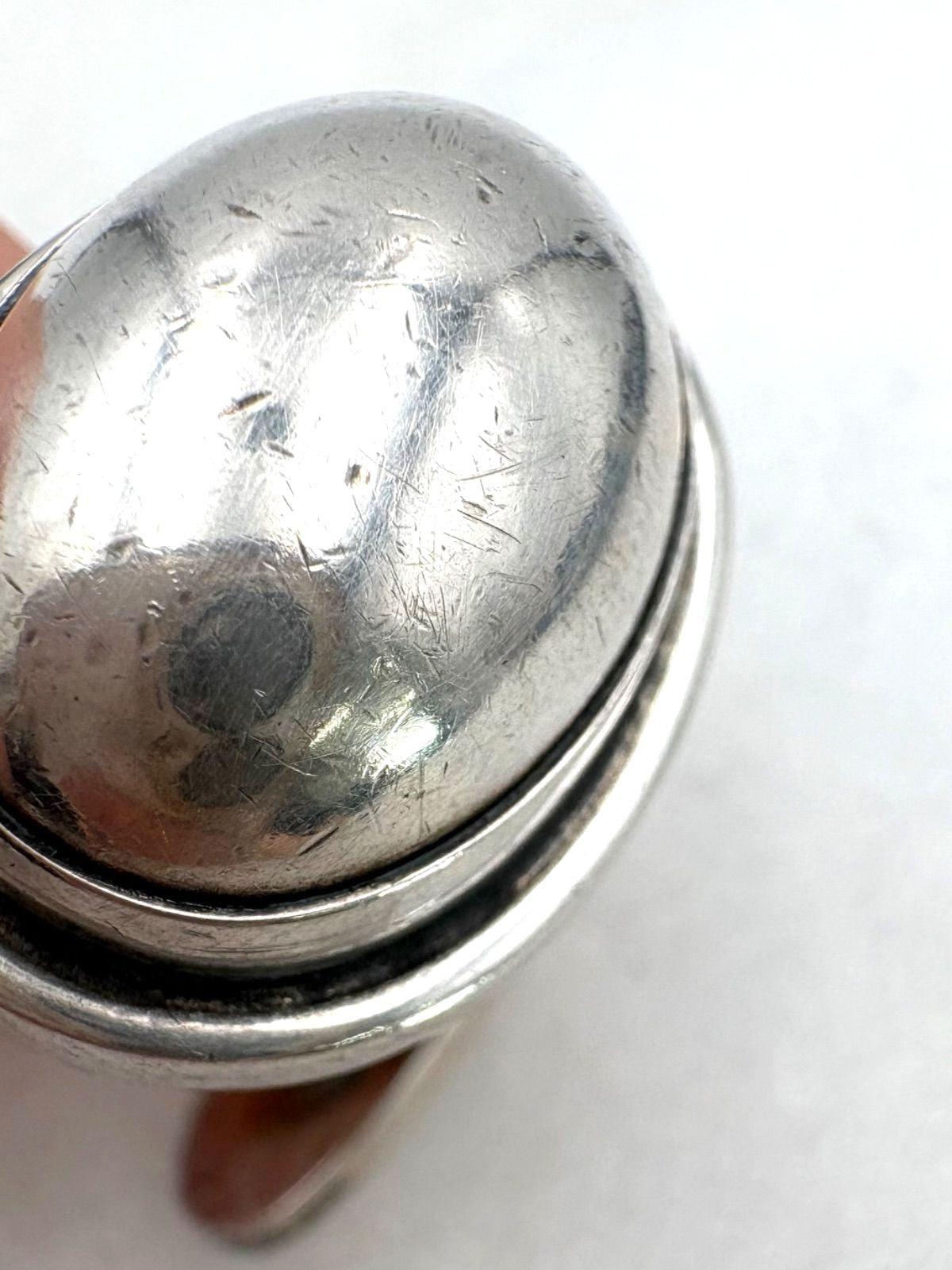 Georg Jensen Round Dome Cufflinks Sterling Silver 925 Denmark Men's Vintage