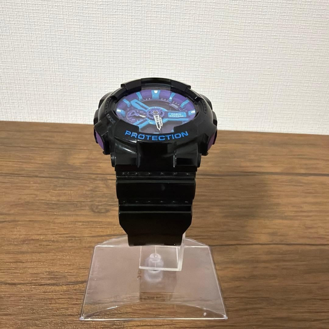 CASIO G-SHOCK GA-110HC-1AJF Mens Watch Black Purple Blue Analog Digital 51mm