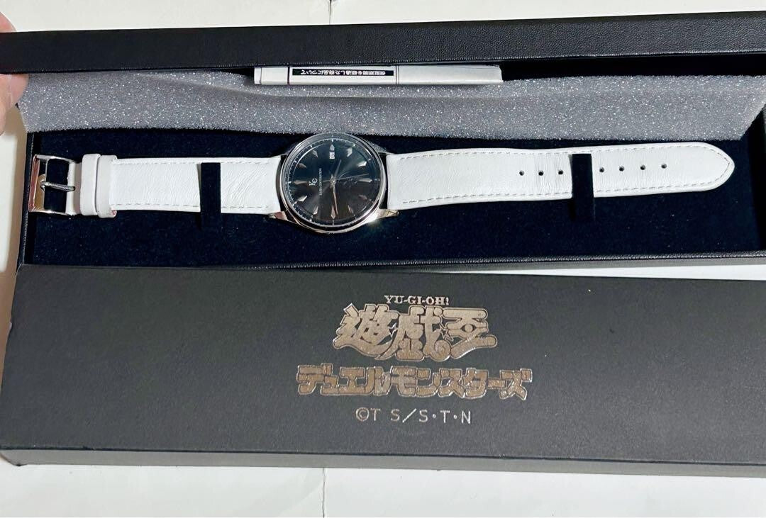Super Groupies x Yu-Gi-Oh! Seto Kaiba Model Wrist Watch Used From Japan Rare