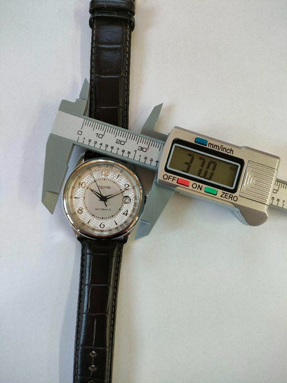 Epos 3285 Automatic Date Watch Stainless Steel 3Atm Swiss Made From Japan