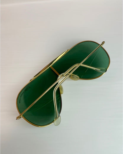 Ray Ban Wings Single Lens Sunglasses Bausch Lomb USA Vintage Designer Eyewear