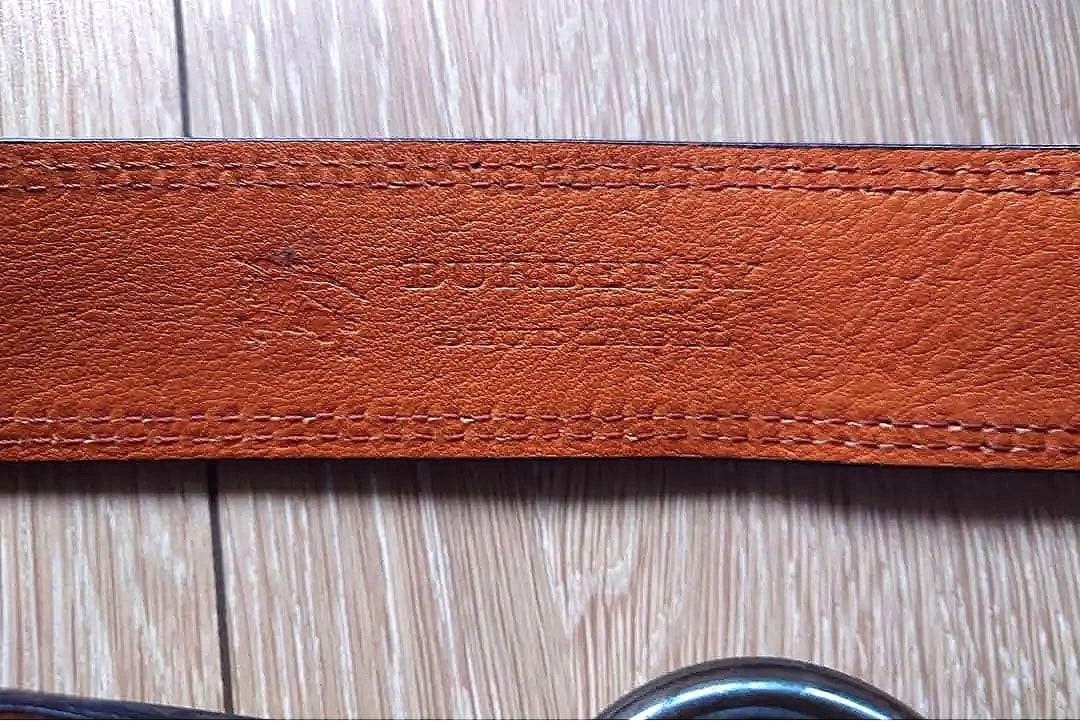 Burberry Brown Leather Belt Ring Buckle 106 cm 41.7" Unisex Used