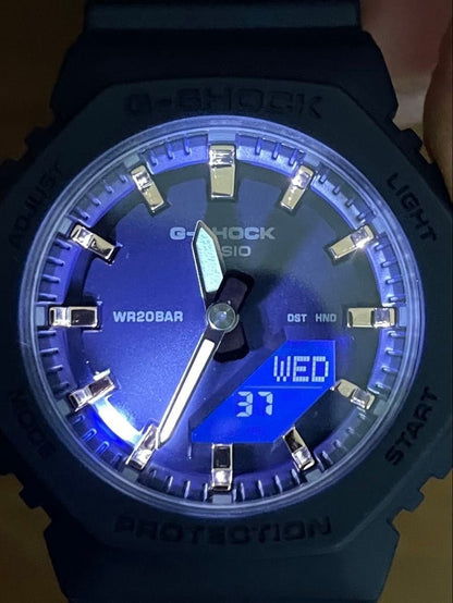 CASIO G-SHOCK GMA-P2100M-2AJF Carbon Core Navy Pink Gold Mens Watch Resin 46mm