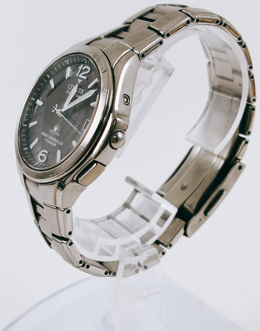 CITIZEN ATTESA ATD53-2611 Eco-Drive Radio Controlled Titanium Mens Watch 38mm