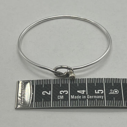 Tiffany&Co. Auth Love Knot Hook Eye Bangle 925 Silver 18K YG 750 Combo 16cm 6.3"