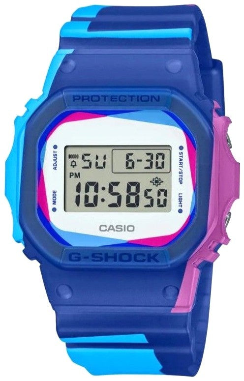 CASIO G-SHOCK DWE-5600PR-2JR 5600 Series Digital Watch Blue Resin Unused