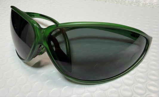 Arnette Vtg 90s Sport Sunglasses Green Frame Lightweight Outdoor Used Y2K