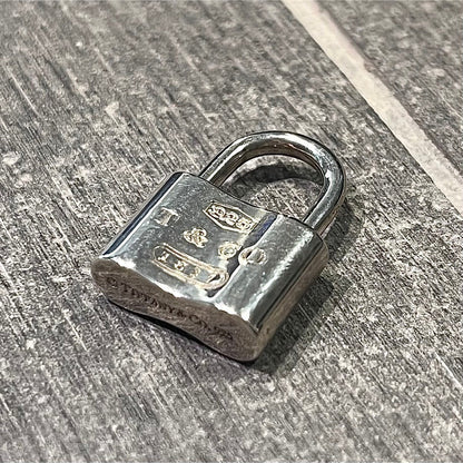 Tiffany&Co. Authentic 1837 Padlock 925 Pendant Top Only  Silver Lock Charm Used