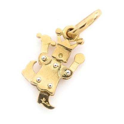 Pomellato Yellow Gold 18K Pierrot King Clown Charm Pendant Top