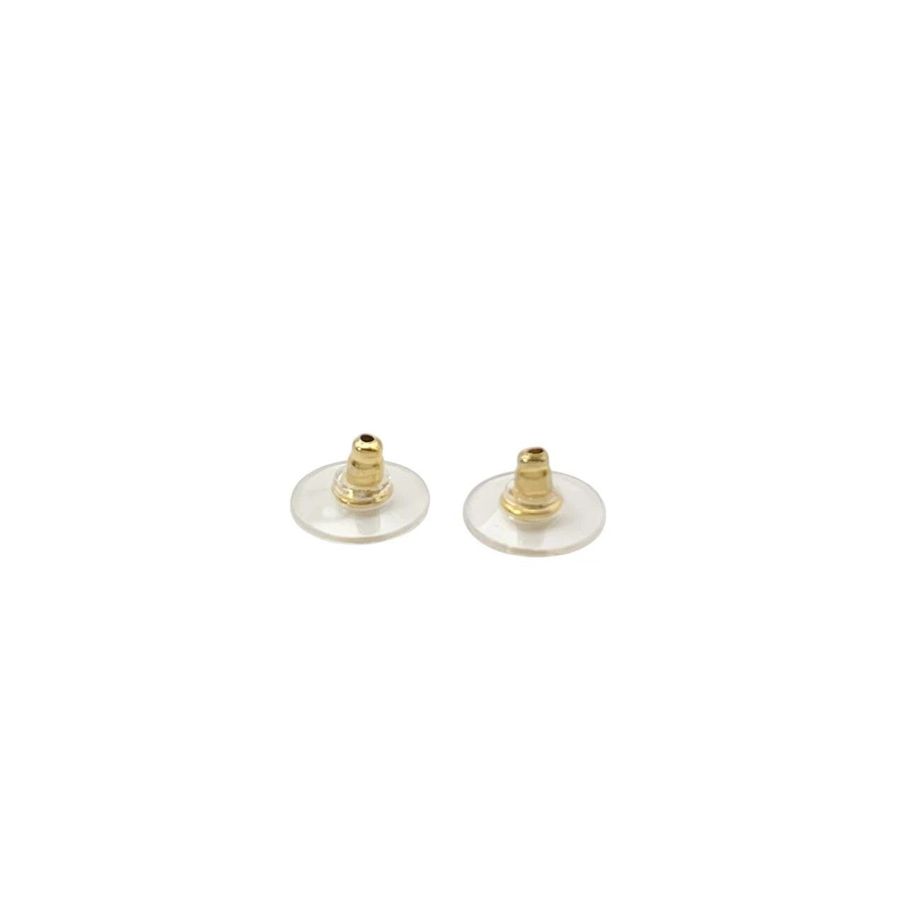 Chanel Authentic 03P Coco Mark Four Leaf Clover Gold GP Logo Earrings Used Great