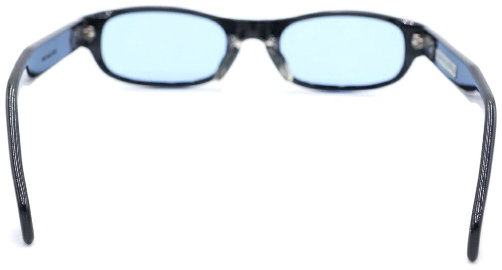 Chrome Hearts IRONWOOD CH Cross Temple Sunglasses Black Blue Lens Used Japan