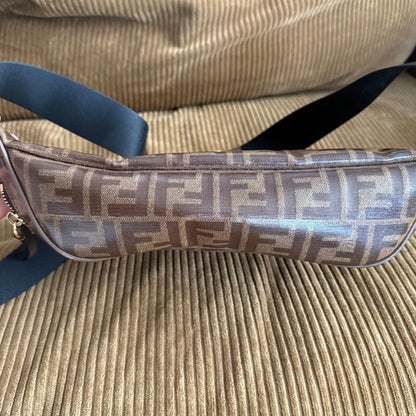 Fendi x Fila Roma Authentic Crossbody Waist Bag Belt Bag Used Minor Scratches