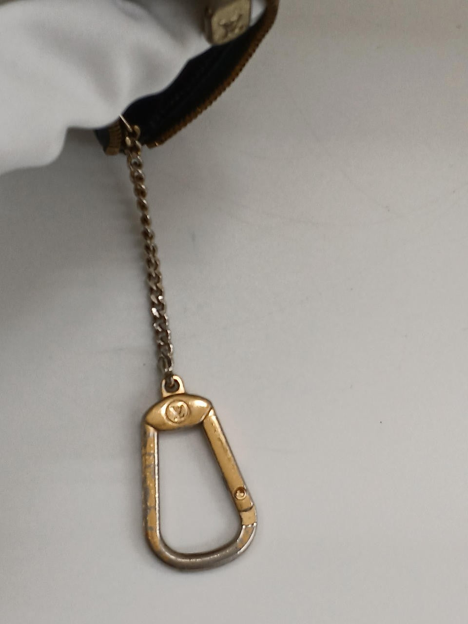 Louis Vuitton Epi Leather Key Pouch Coin Case Black Gold HW Authentic France