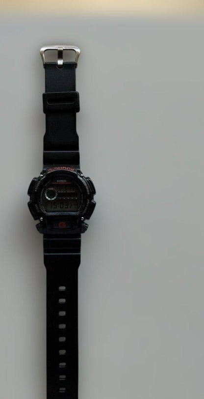 CASIO G-SHOCK DW-9000 Mens Digital Watch Black Resin 200M Shock Resist Vintage
