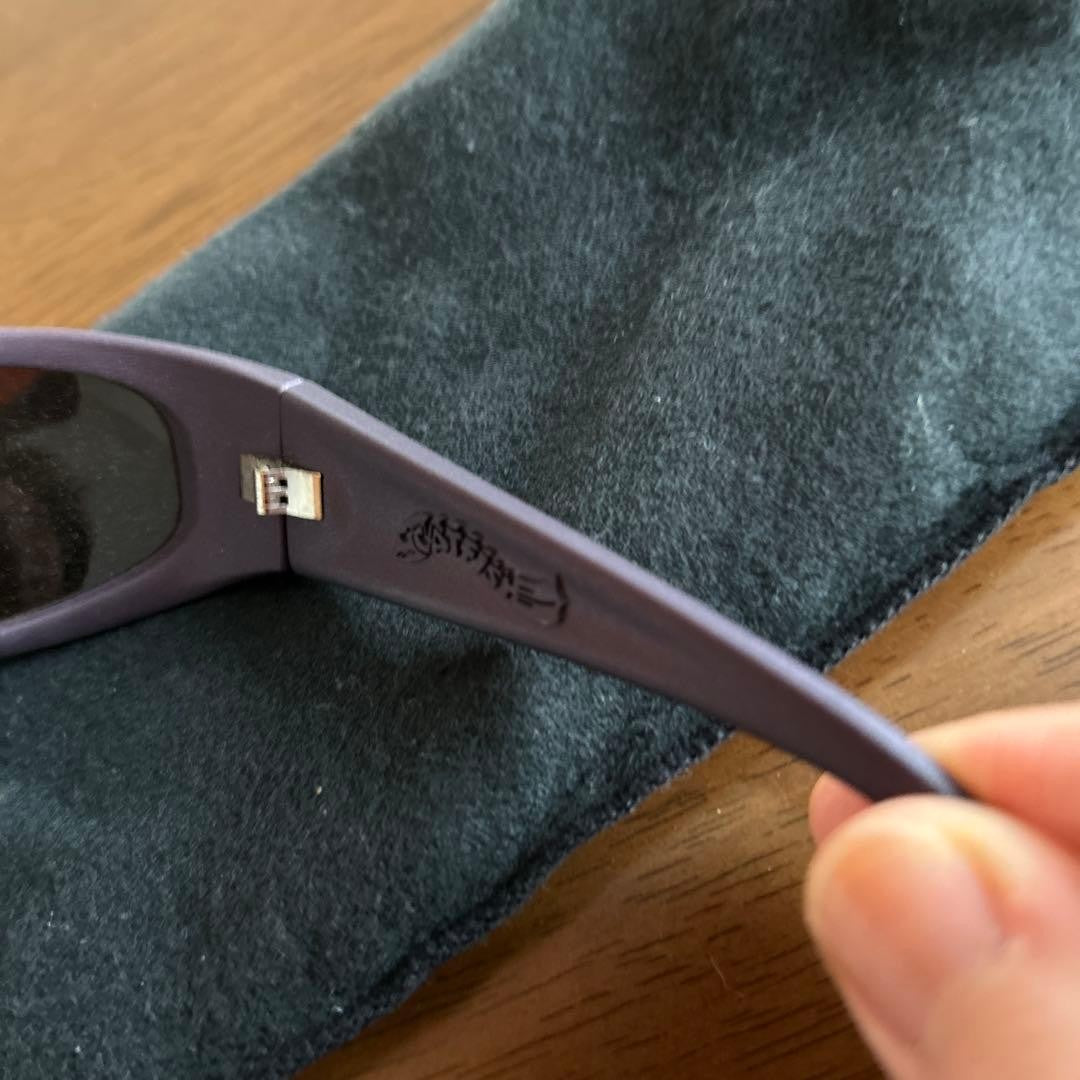 Arnette Vtg 90s Catfish Sunglasses Purple Brown Frame Surf Snowboard Italy Used