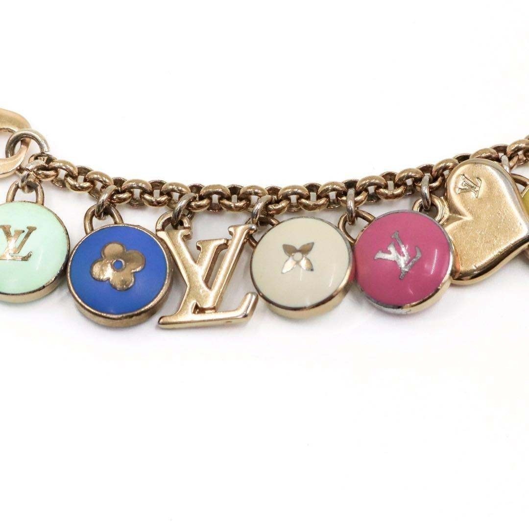 Louis Vuitton Auth M65380 Porte Cles Chenne Pastilles Key Ring Charm 21 cm 8.3"