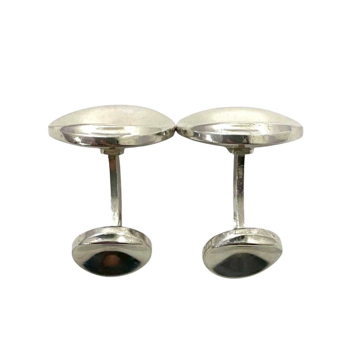 Georg Jensen Cufflinks Sterling Silver 925 Round Circle Design Men Vintage