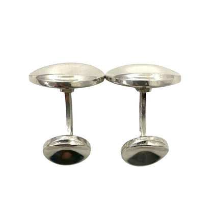 Georg Jensen Cufflinks Sterling Silver 925 Round Circle Design Men Vintage