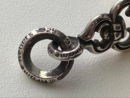 Chrome Hearts Authentic Celtic Roller 925 Pendant Keyring Parts 8cm 3.1" 24.83g