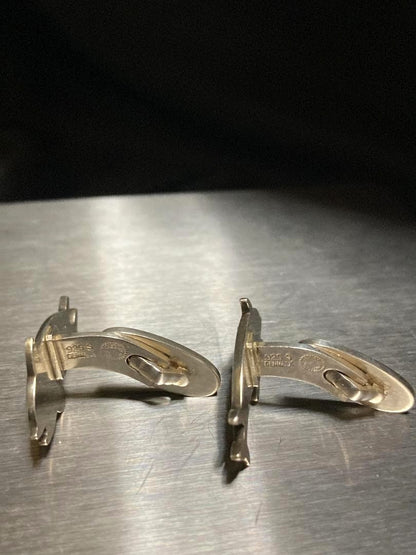 Georg Jensen Dolphin Cufflinks Sterling Silver 925 Mens Denmark Vintage Design