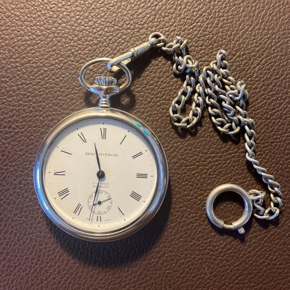 Zeno Watch Basel Incabloc Hand Wind Pocket Watch with Stand Swiss Movement Usee