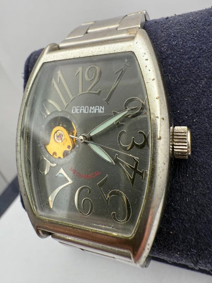 Vintage Deadman Skeleton Japan Made Men Quartz Watch Used