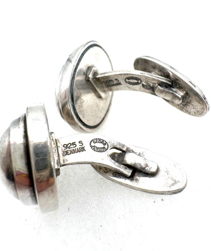 Georg Jensen Round Dome Cufflinks Sterling Silver 925 Denmark Men's Vintage