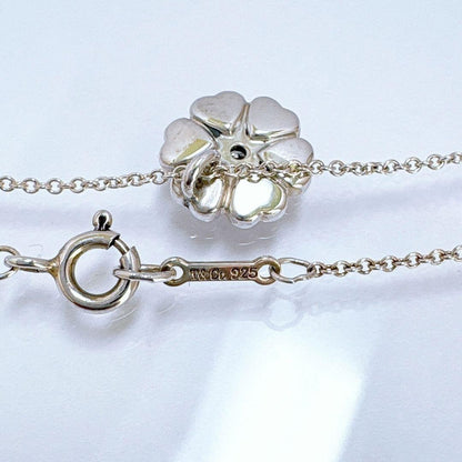 Tiffany & Co Silver 925 Crown of Hearts Necklace Pendant Paloma Picasso L 16.5in